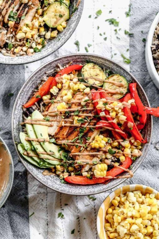 BBQ Ranch Chicken Rice Bowl