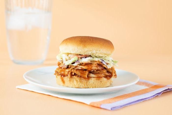 BBQ Turkey Sliders with Coleslaw