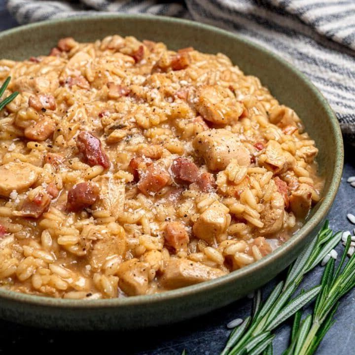 Bacon and Chicken Risotto