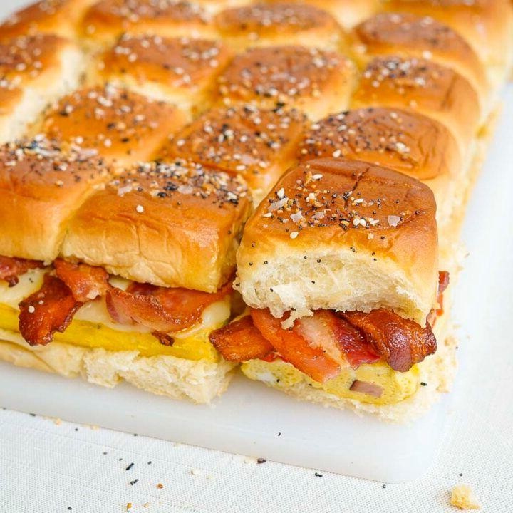 Bacon and Egg Breakfast Sliders