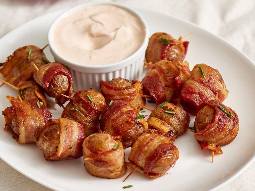 Bacon-Wrapped Potato Bites