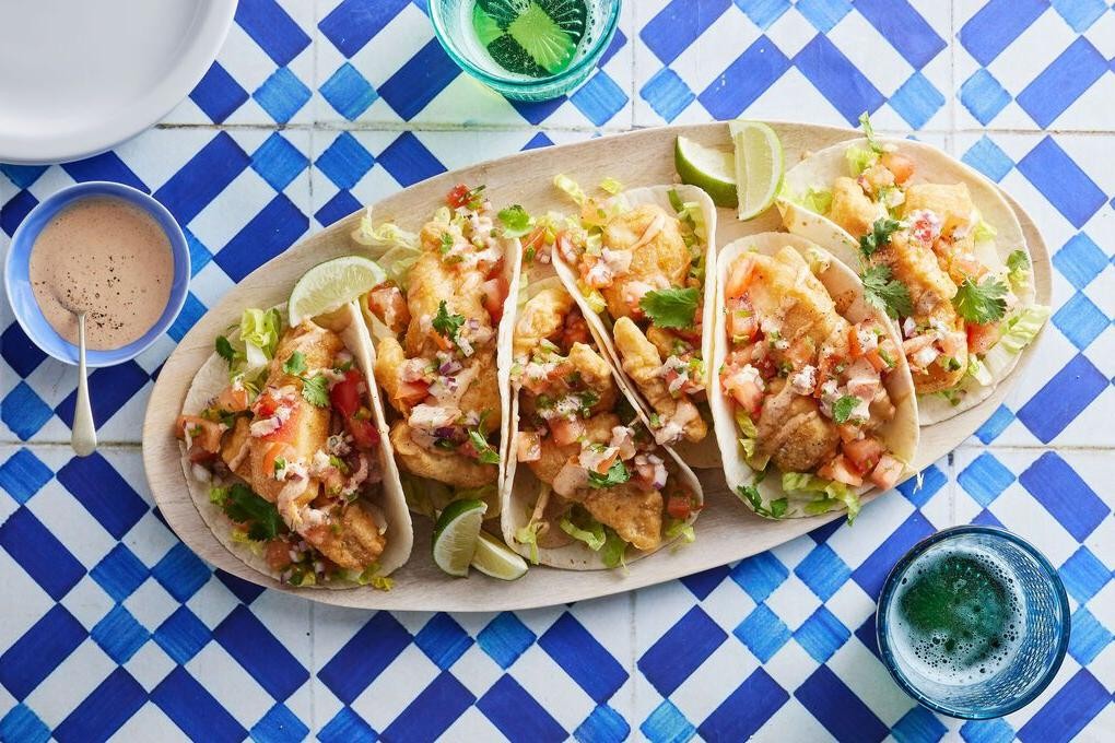 Baja Fish Street Tacos with Chipotle Mayo