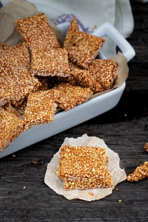 Bajra Chikki with Sesame Seeds