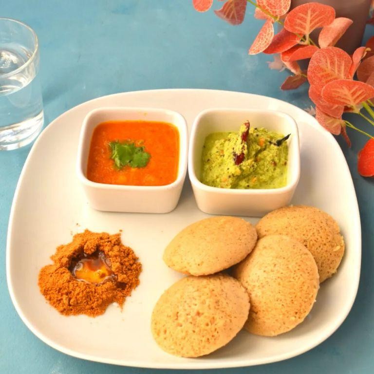 Bajra Idli with Sambar