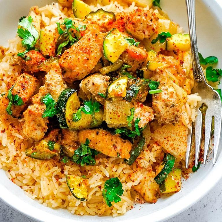 Baked Chicken with Zucchini and Squash