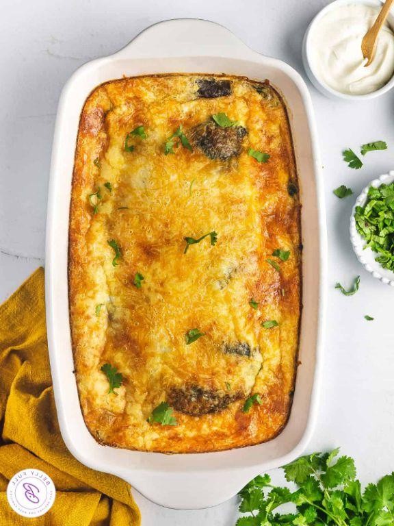 Baked Chile Rellenos with Egg Whites