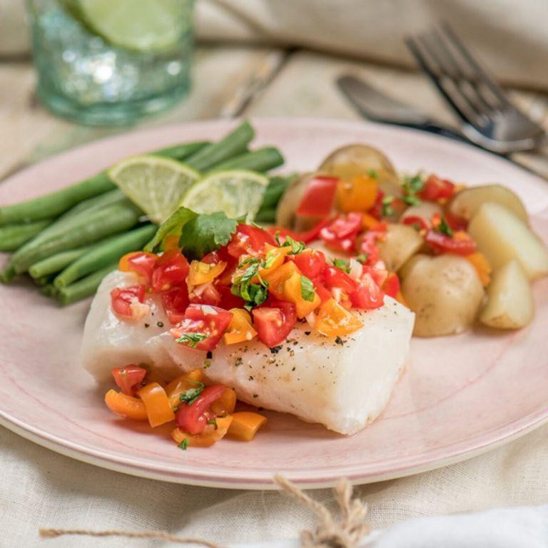 Baked Cod with Tomato Salsa