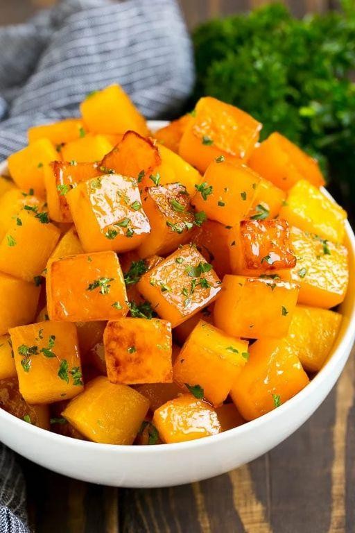 Baked Hubbard Squash with Brown Sugar