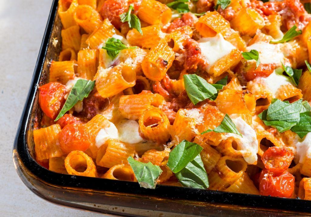 Baked Mozzarella and Tomato Pasta