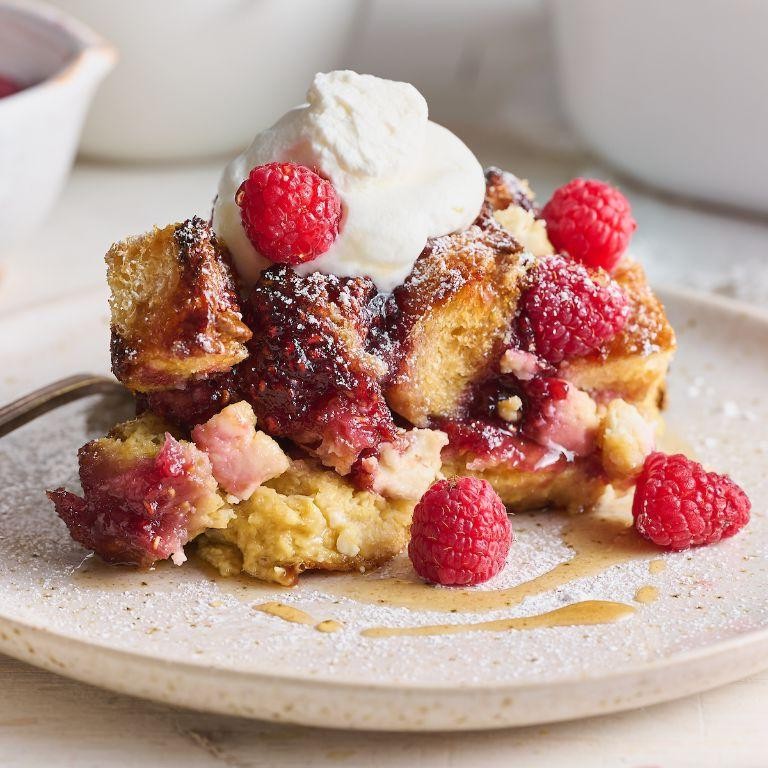 Baked Raspberry French Toast Casserole