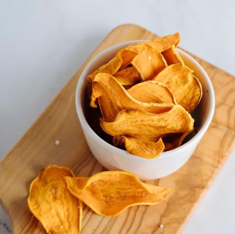 Baked Salt and Vinegar Sweet Potato Chips