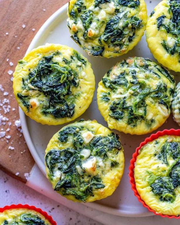 Baked Spinach and Egg Cups