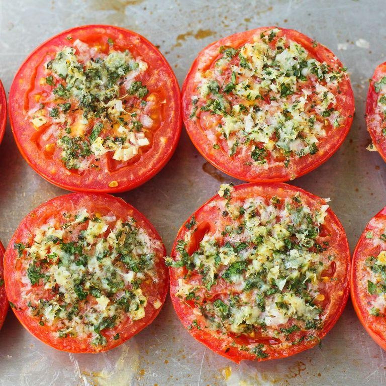 Baked Stuffed Tomatoes with Herbs