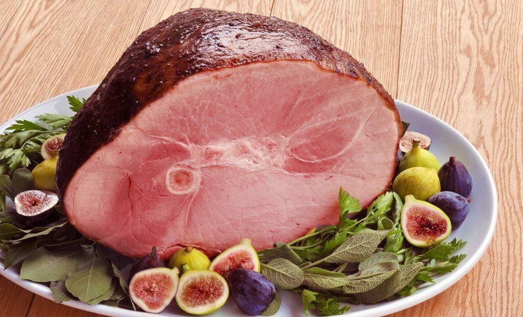 Balsamic Fig Glazed Ham with Sage