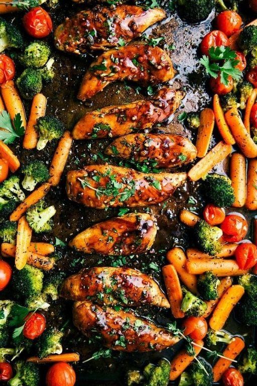 Balsamic Garlic Chicken with Vegetables