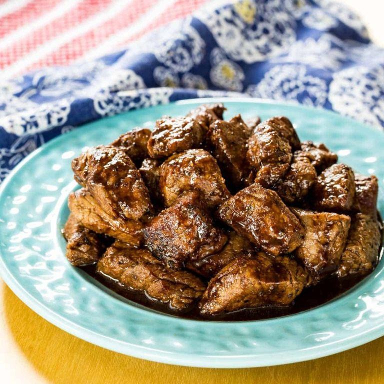 Balsamic Glazed Cube Steak in Instant Pot