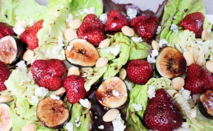 Balsamic Glazed Easter Fruit Salad with Berries and Figs