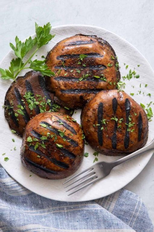 Balsamic Glazed Grilled Portobello Mushrooms