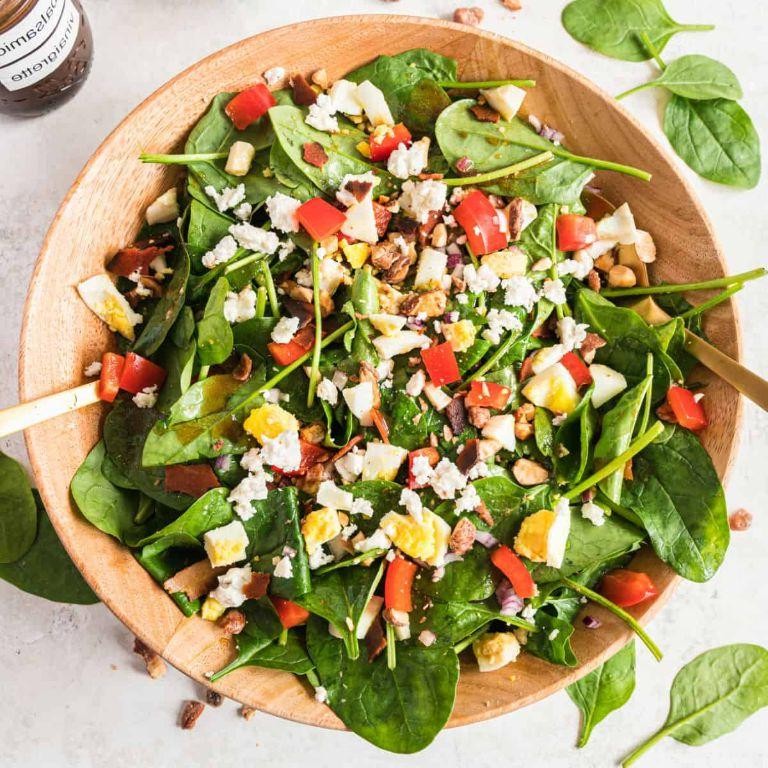 Balsamic Ham and Spinach Salad