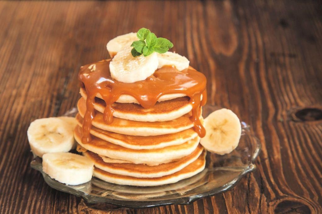 Banana Dulce de Leche Pancakes