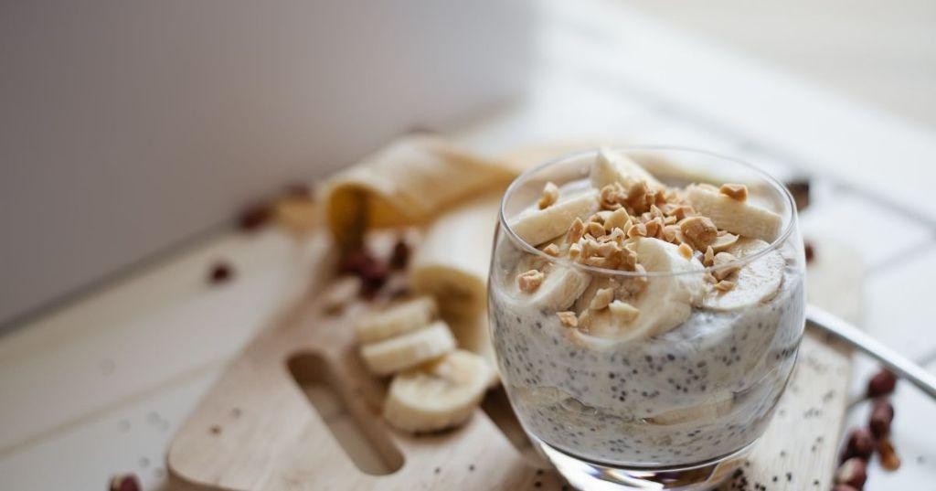 Banana Protein Pudding with Almond Butter