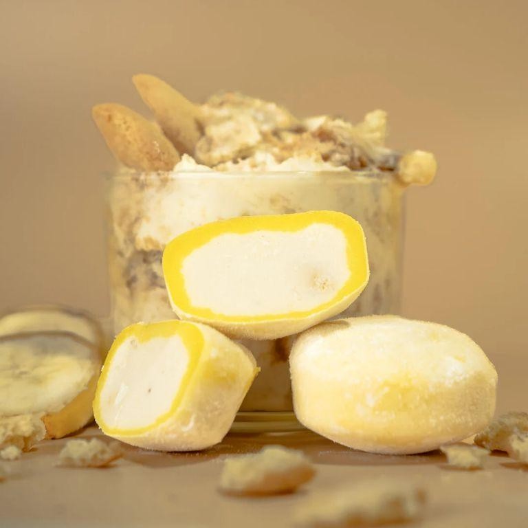 Banana Pudding Mochi Balls