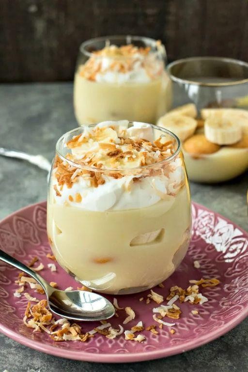 Banana Pudding with Toasted Coconut