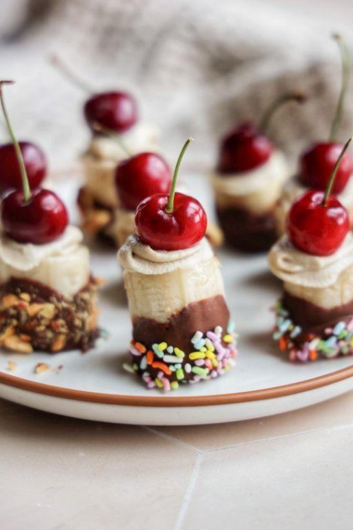 Banana Split Bites
