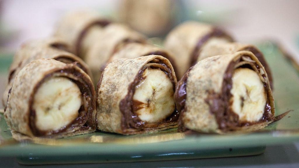 Banana Sushi with Nutella