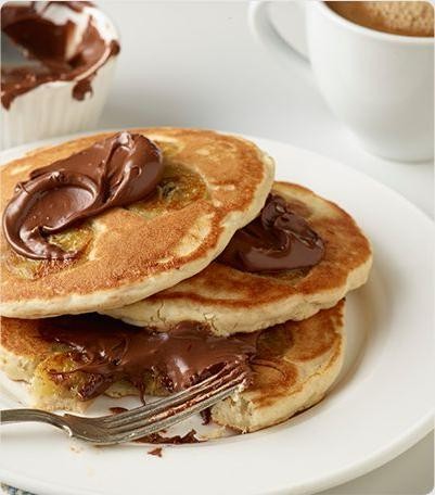 Banana Walnut Krusteaz Pancakes