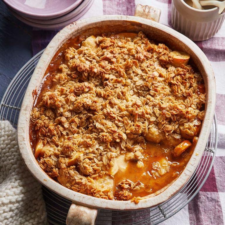 Banana and Caramel Crumble
