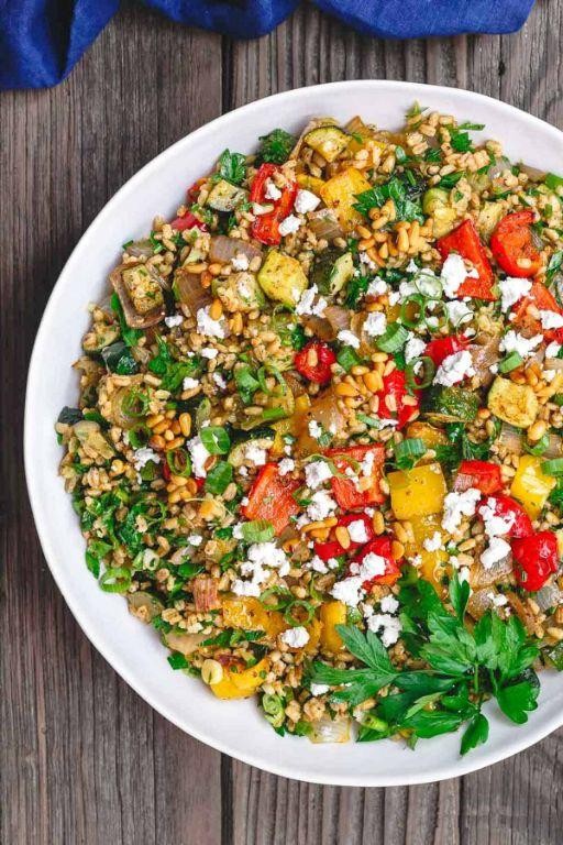 Barley Salad with Roasted Vegetables