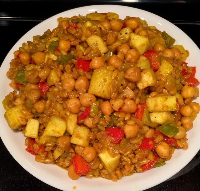 Barley and Chickpea Curry