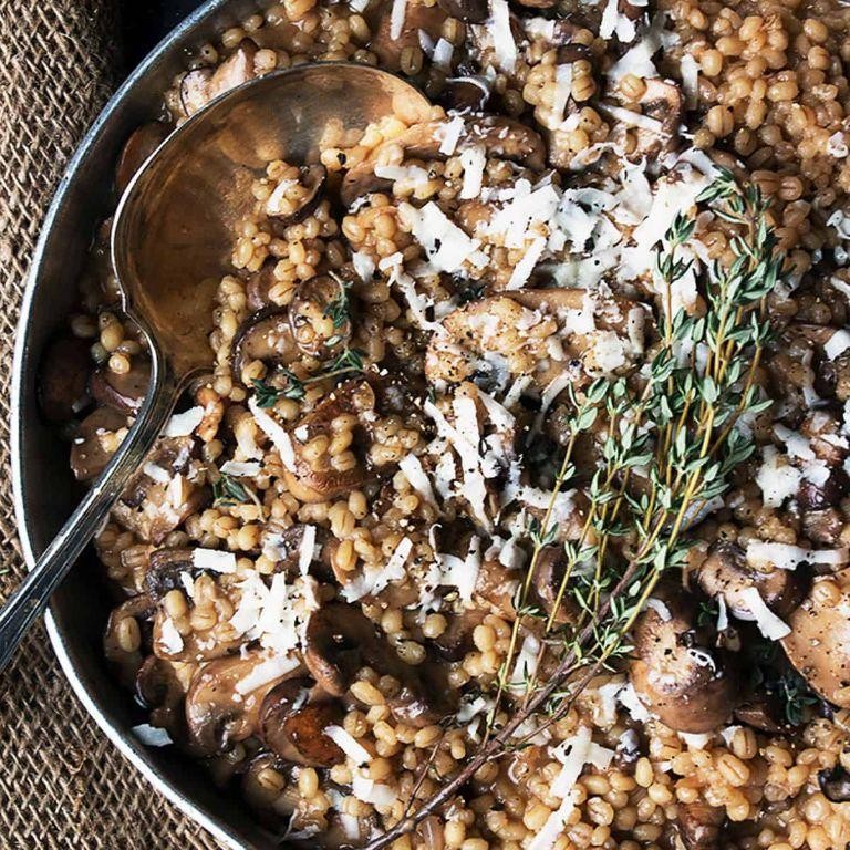 Barley and Mushroom Risotto