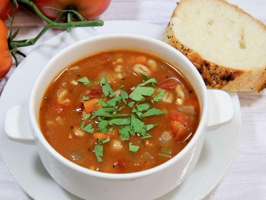 Barley and Tomato Basil Soup