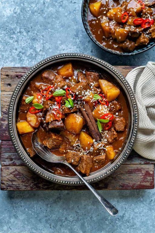 Beef Cube Curry with Coconut Milk
