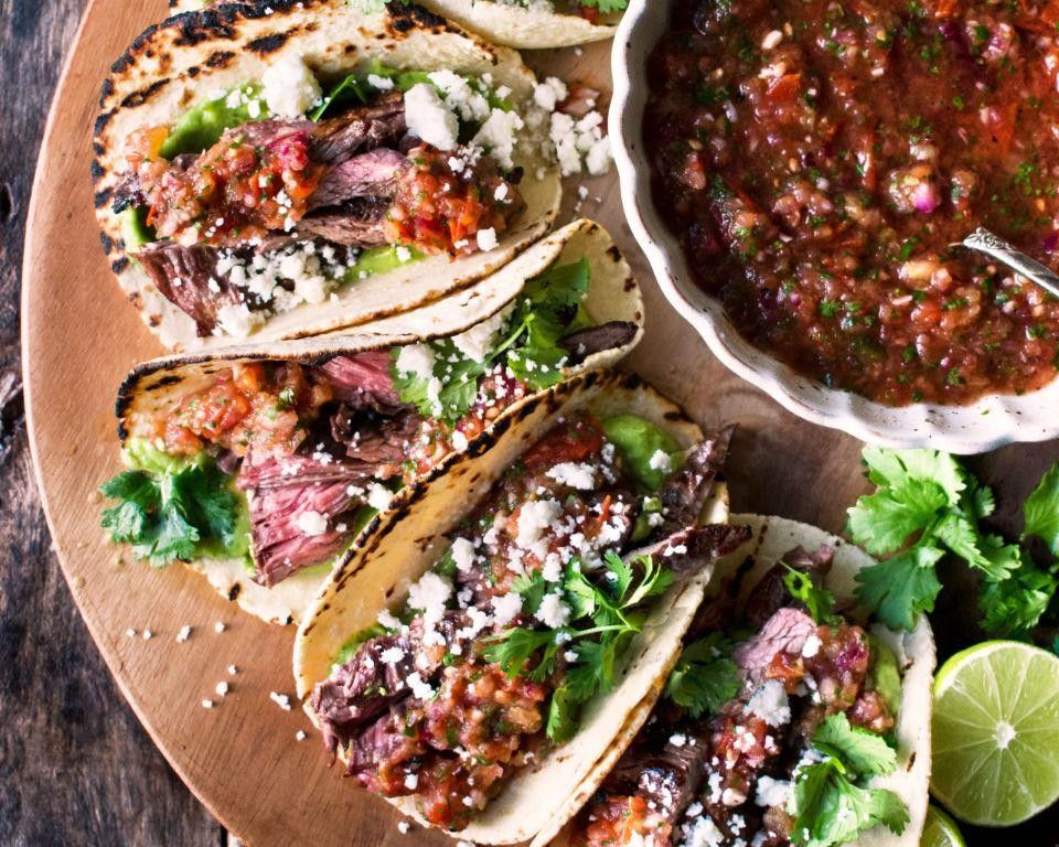 Beef Cube Tacos with Fresh Salsa