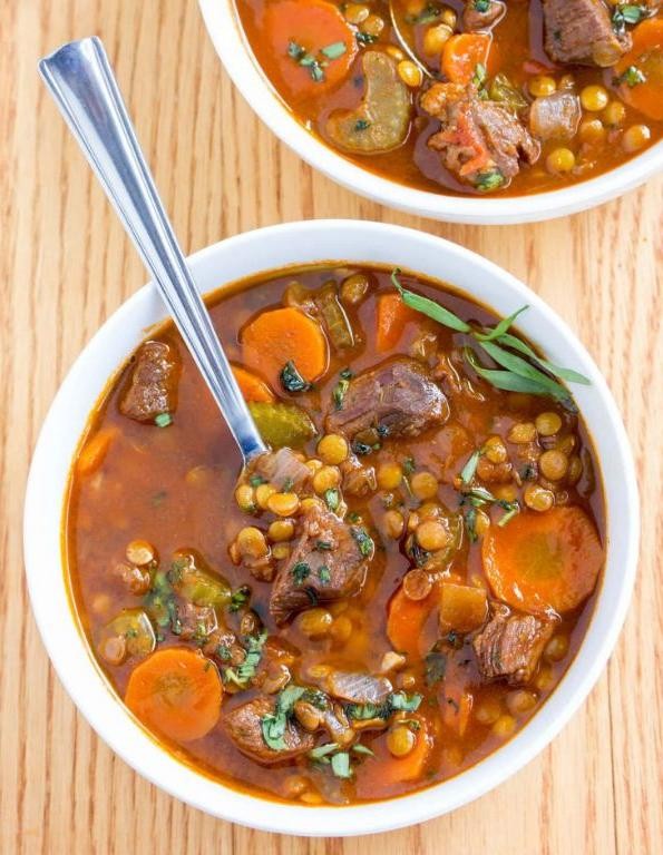 Beef Cube and Lentil Stew