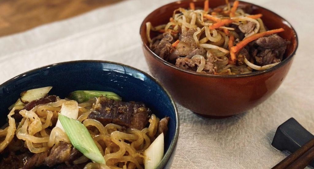 Beef Sukiyaki Bento with Shirataki Noodles