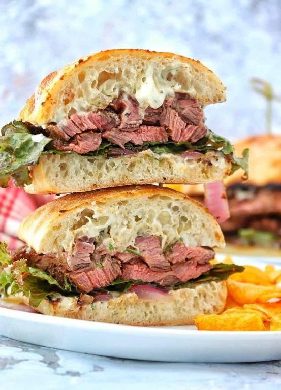 Beef Tenderloin Sandwich with Horseradish Cream