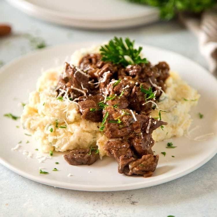 Beef Tips with Red Wine Reduction