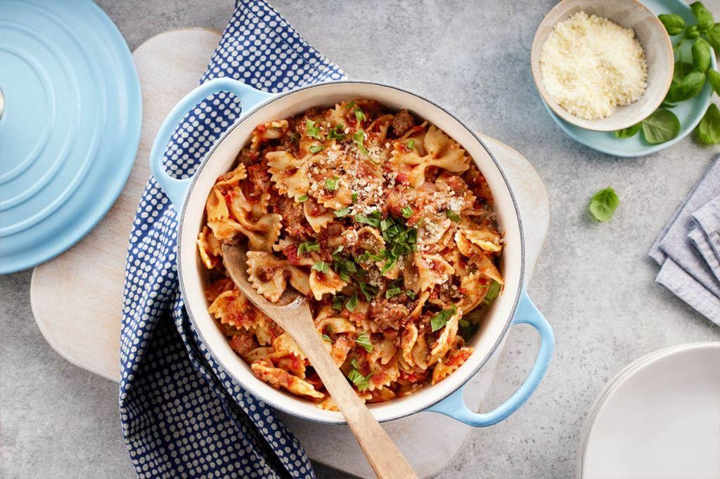 Beef and Tomato Casserole with Basil