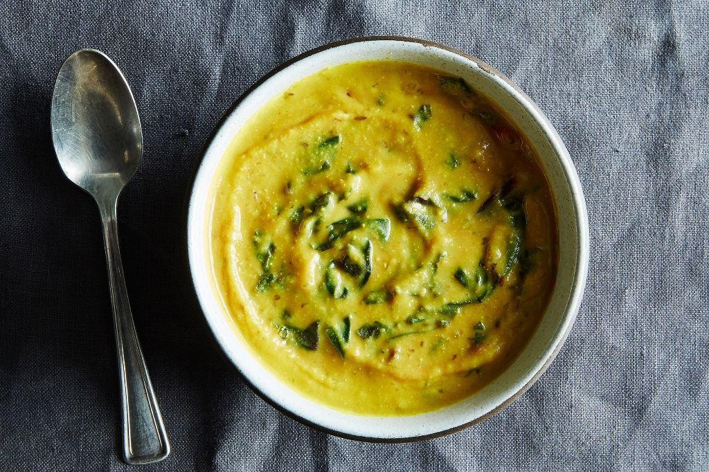 Beet Greens and Lentil Soup