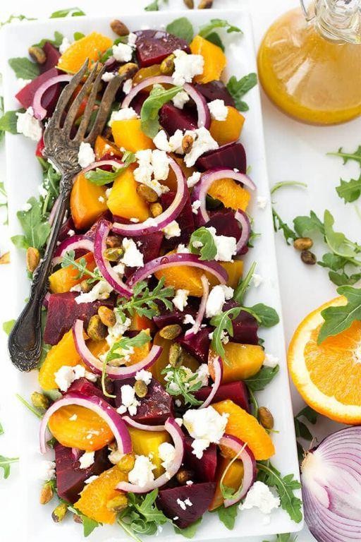 Beet and Orange Salad with Goat Cheese
