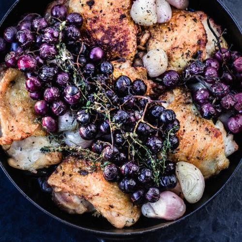Bing Cherry and Thyme Glazed Chicken