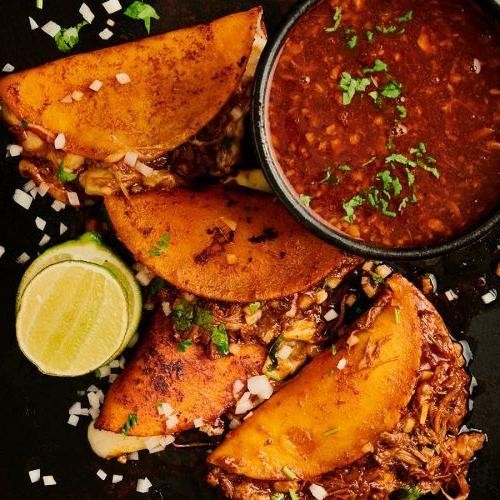 Birria Street Tacos with Consomé Dip