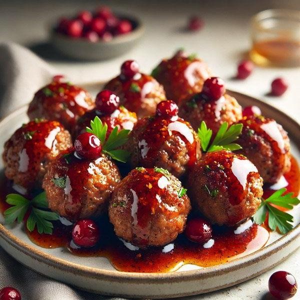 Bison Roast with Cranberry and Orange Glaze