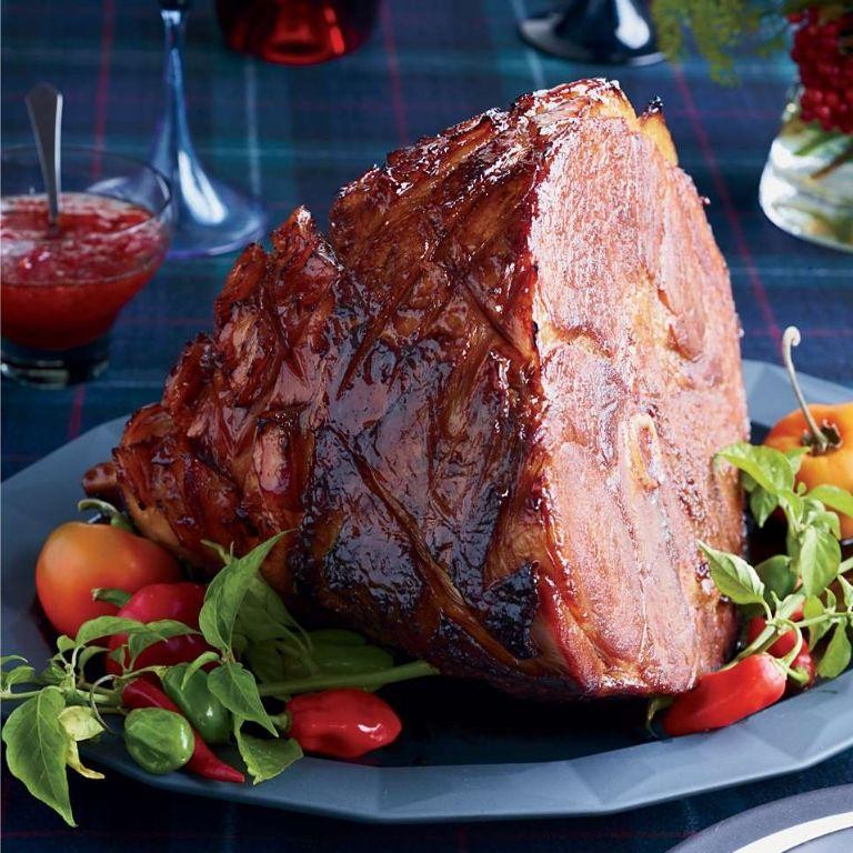Bison Roast with Red Pepper Jelly Glaze
