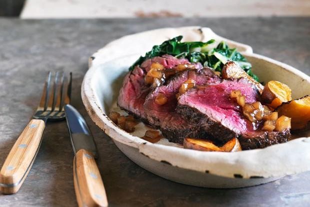 Bison Roast with Spiced Apple Chutney