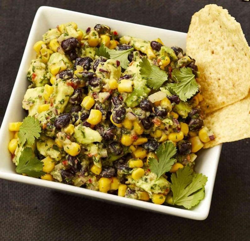 Black Bean and Guacamole Dip